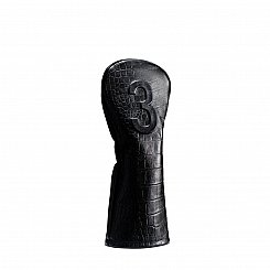 Vessel Lux Embossé 3-Wood Headcover - Crock Black