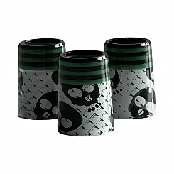 Ferruler - 10-pack - Crazy Green Skull