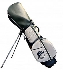 Malbon PU LEATHER STAND BAG – WHITE / NAVY / GREEN