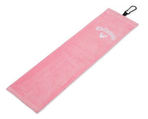 Callaway Tri-Fold Towel - Pink