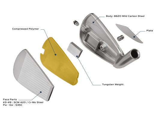 Miura IC-602 Chrome - 6 irons - Steel (custom)