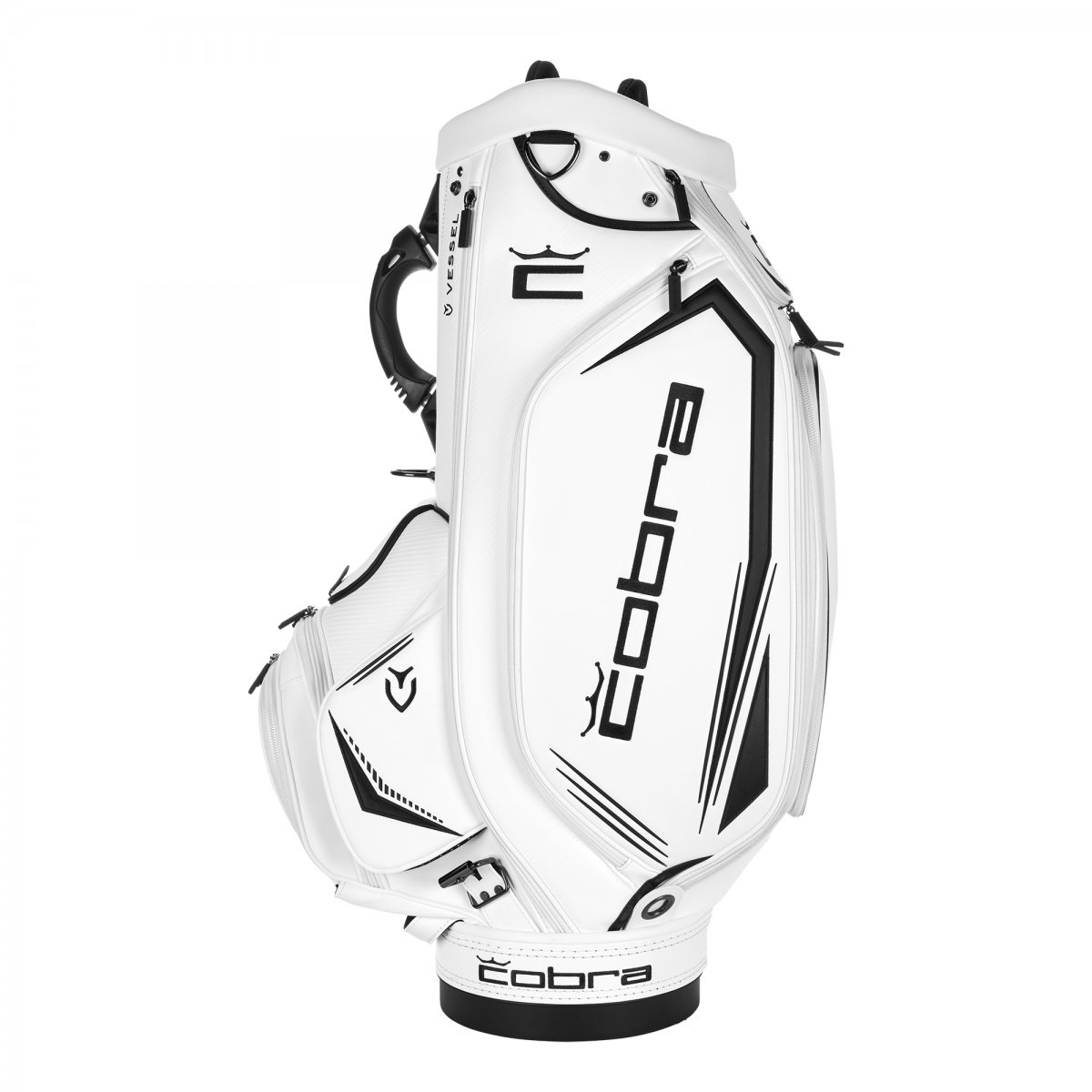Cobra Vessel キャディバッグ ブラック/ホワイト　新品 COBRA（ゴルフ） Cobra × Vessel Tour Stand 23 Golf Bag